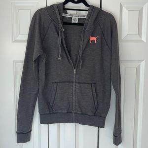 Victoria’s Secret PINK grey zip up jacket